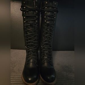 Freebird Black Lace Up Boots